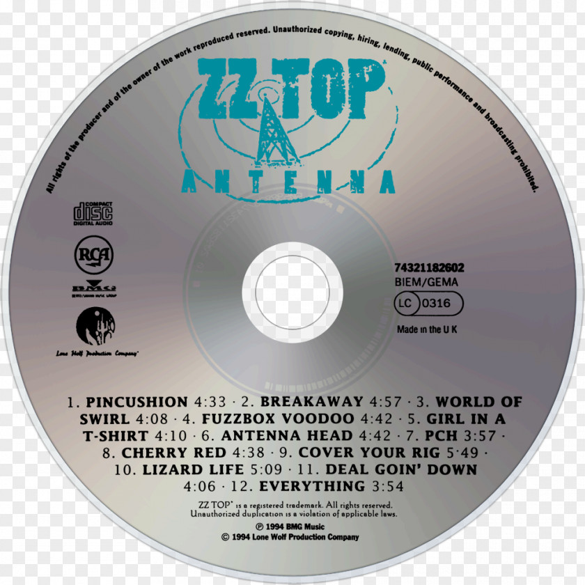 Sekhmet Compact Disc Pincushion Antenna ZZ Top PNG