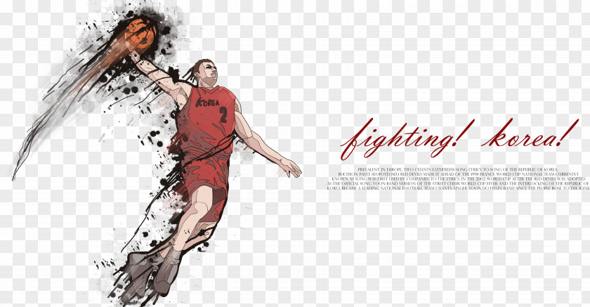 Dunk Basketball Illustration PSD Material Slam PNG