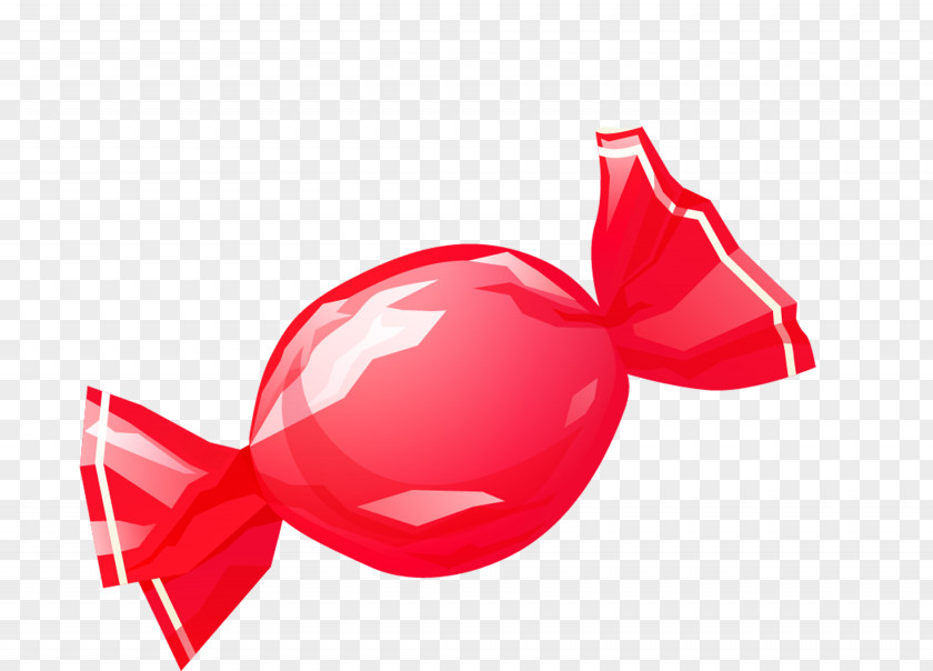 Hand Painted Red Candy Material Lollipop Cartoon PNG