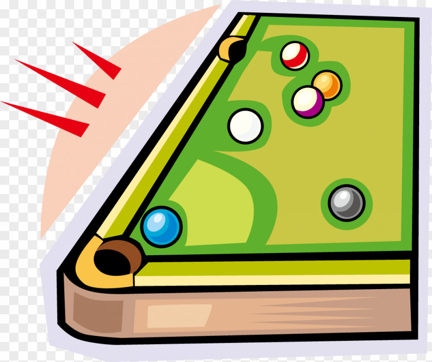 Cartoon Vector Billiard Tables Corner Billiards Table Snooker Clip Art PNG