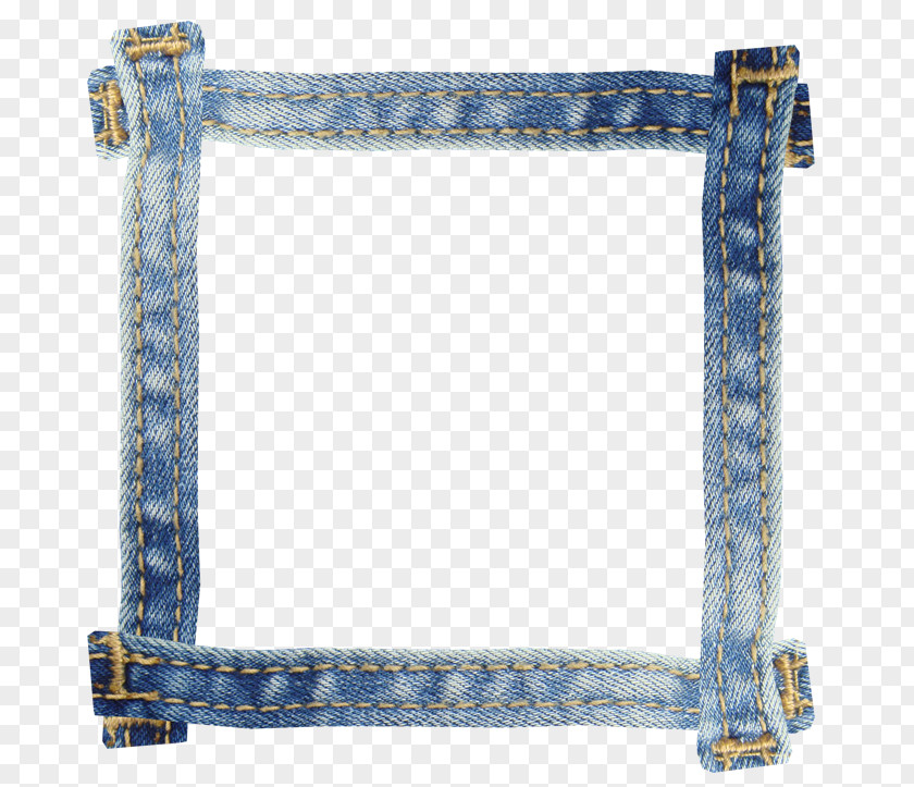 Denim Picture Frames Jokeroo Clip Art PNG