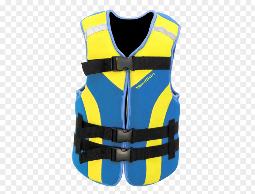 Electric Blue Vest Yellow Background PNG