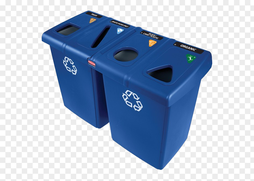Glutton Rubbish Bins & Waste Paper Baskets Plastic Recycling Bin Rubbermaid PNG