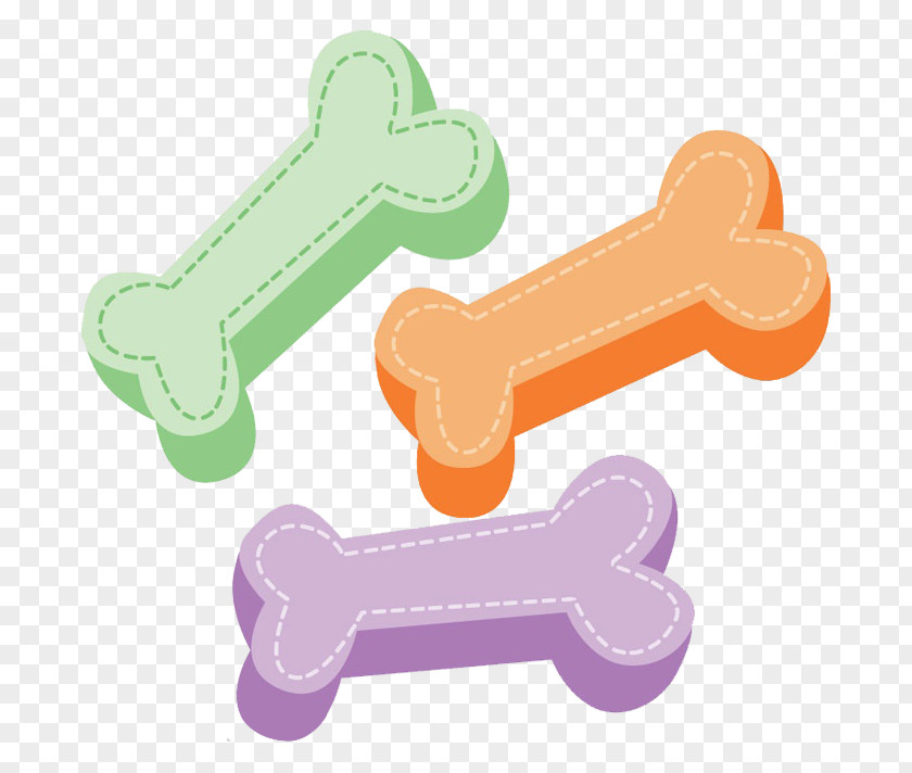 Cartoon Bones Dog Shape PNG