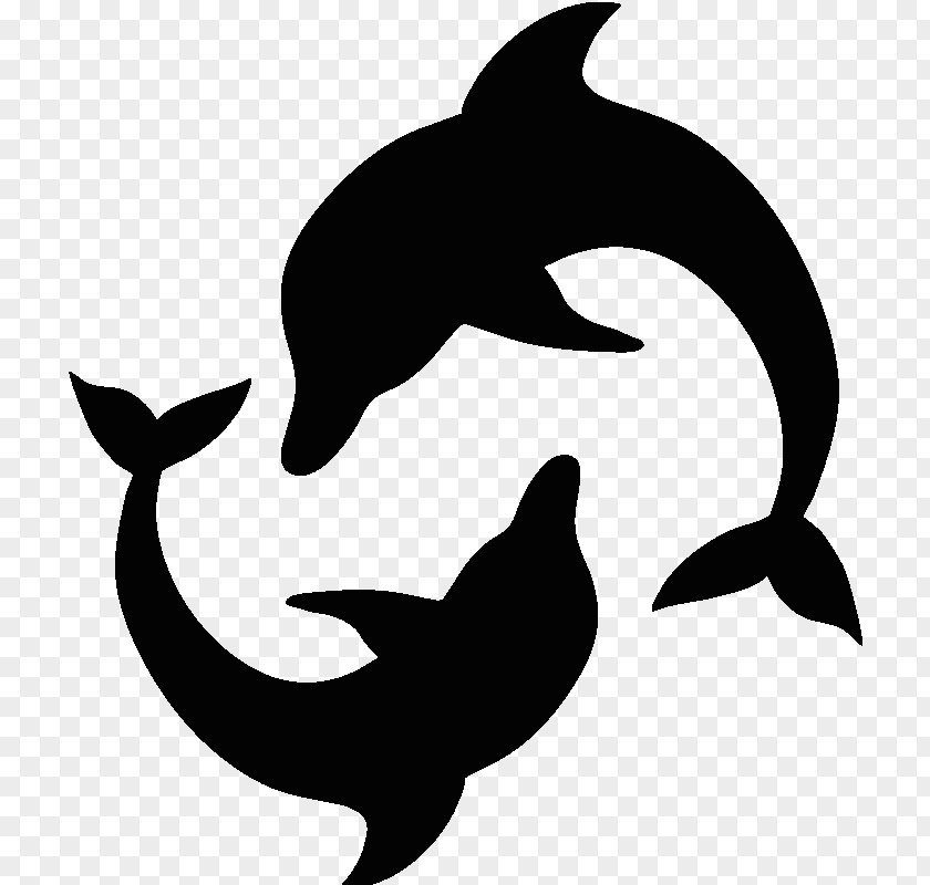 Dolphin Silhouette Sticker Clip Art PNG
