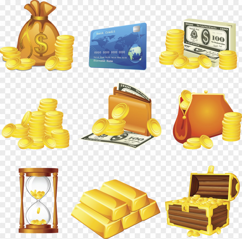 Hourglass Element Gold Royalty-free Money Illustration PNG