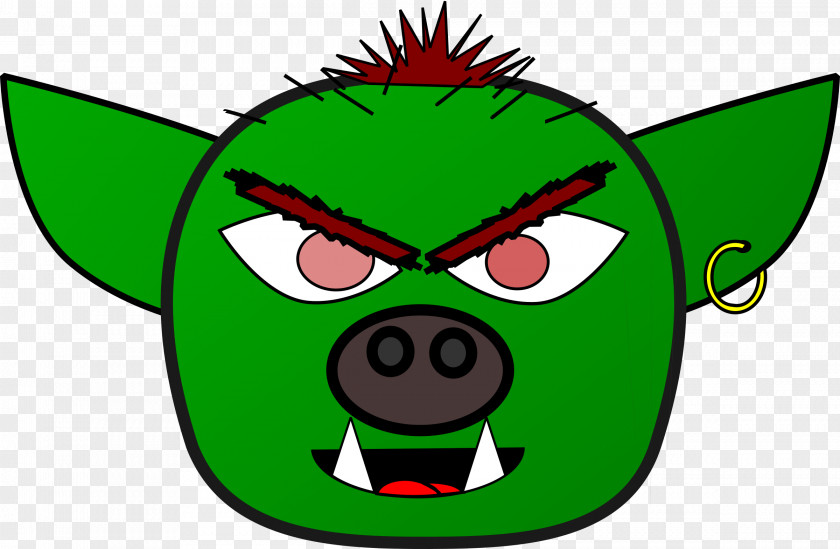 Monsters Green Goblin Orc Clip Art PNG