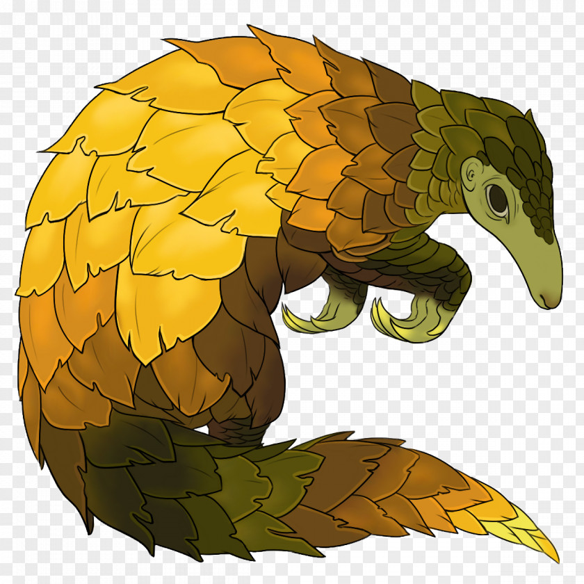 Pangolin Pattern Illustration Cartoon Beak Character Fauna PNG