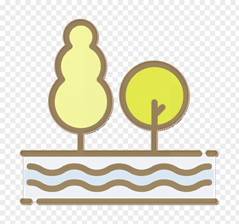 River Icon Nature Tree PNG
