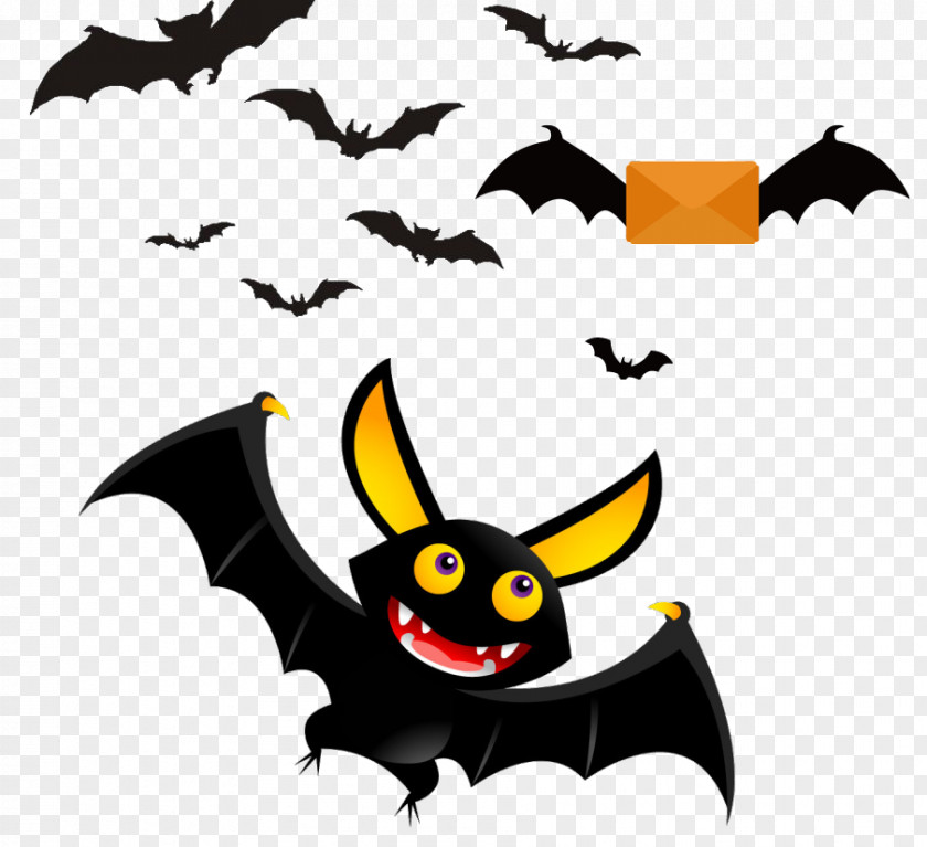 A Group Of Bats Vampire Bat Flight Clip Art PNG