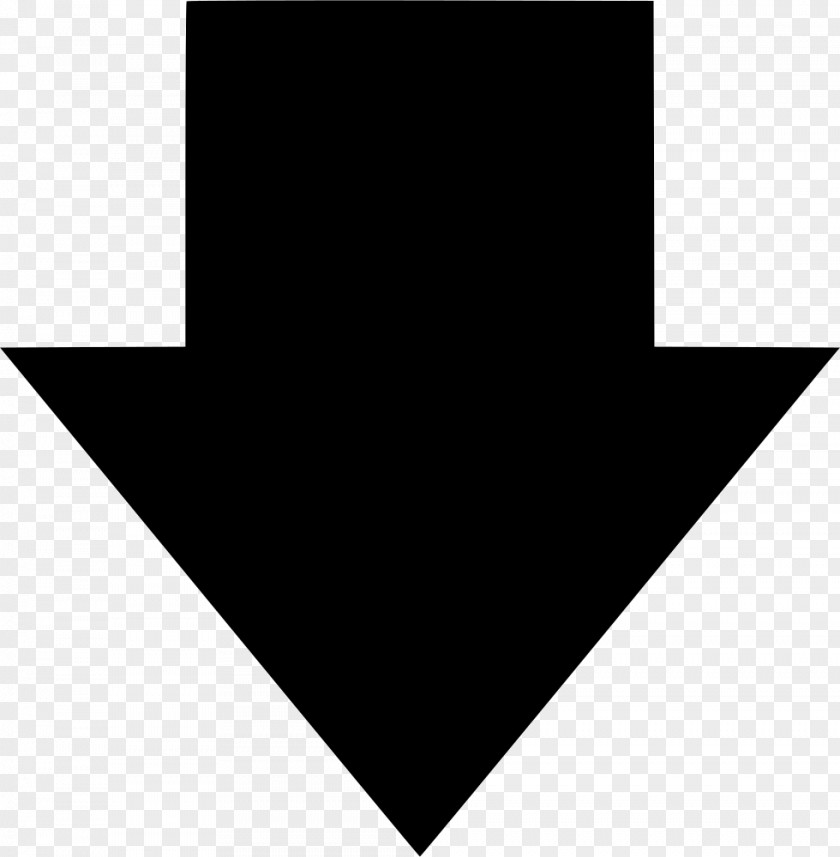 Black Down Arrow The Noun Project Visual Language Angle Point PNG
