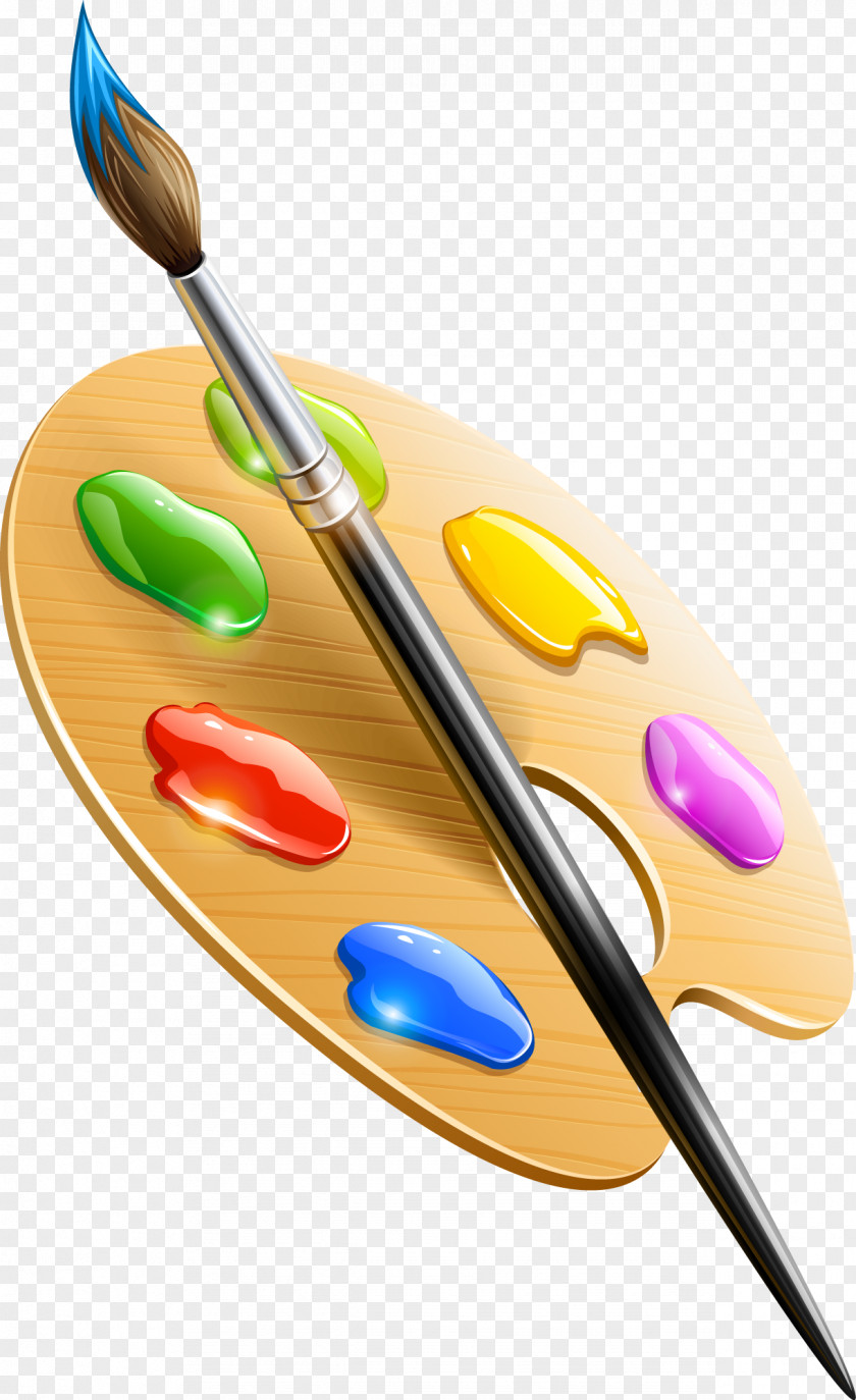 Brush Paintbrush Drawing Palette Clip Art PNG