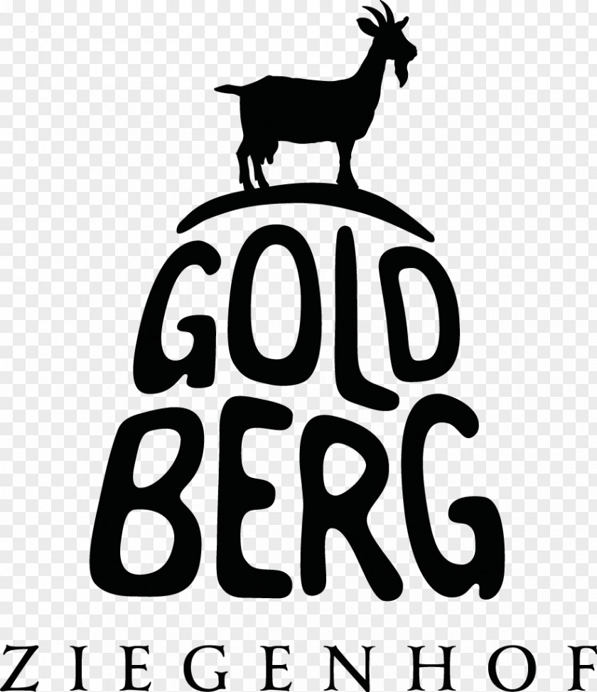 Goat Cheese Goldberg Ziegenhof Logo Black PNG