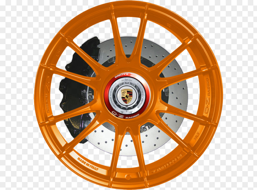 Car Alloy Wheel OZ Group Spoke Tire PNG