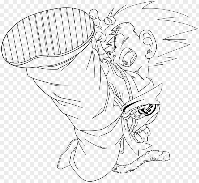 Goku Line Art Drawing Dragon Ball Cartoon PNG