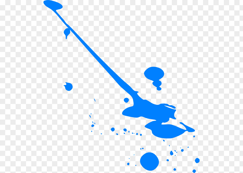 Blue Watercolor Paint Clip Art PNG