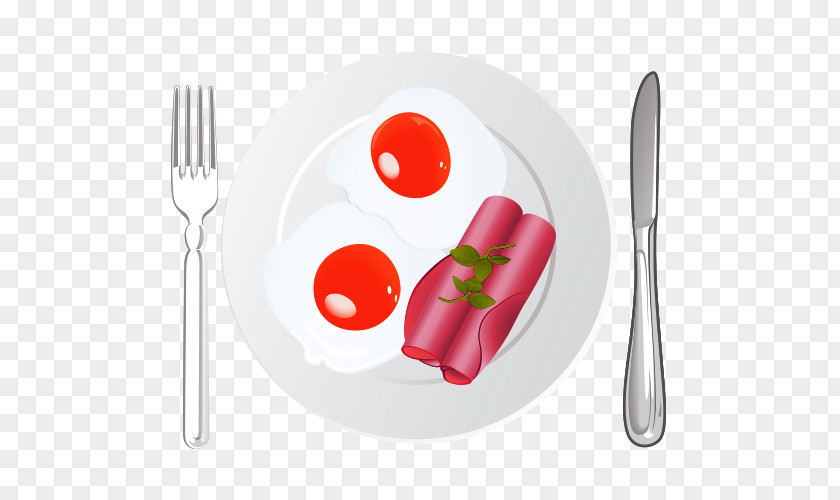 Cartoon Egg Sausage Chicken PNG