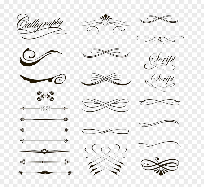 Creative Lines Calligraphy Royalty-free Drawing Clip Art PNG