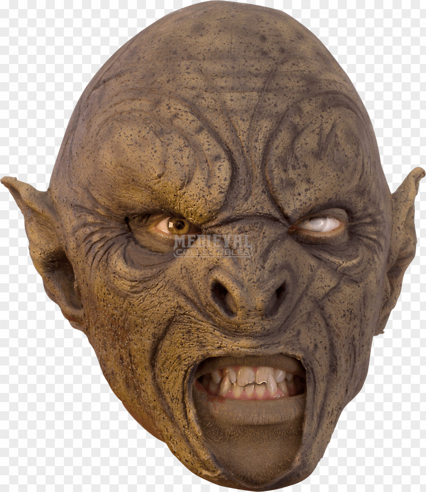 Mask Orc Costume The Lord Of Rings Larp Axe PNG