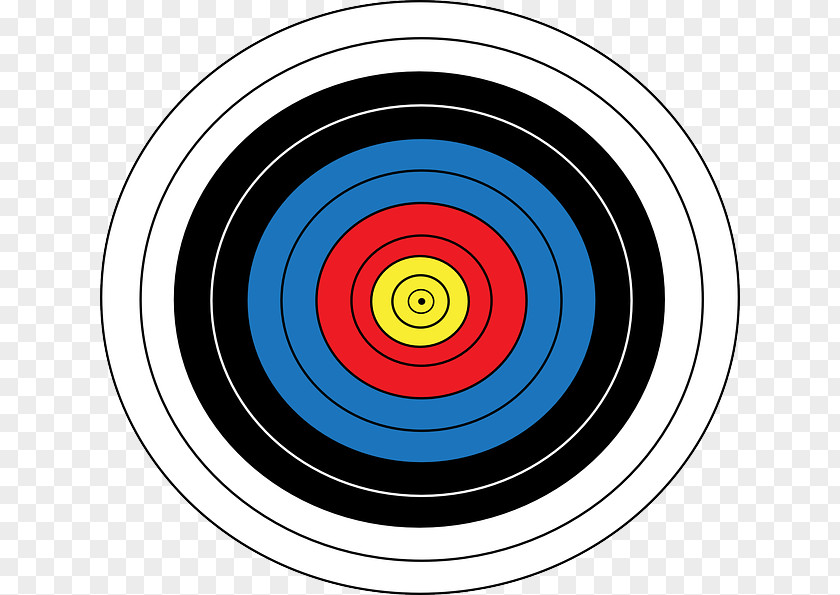 Picture Of A Target Graphic Design Archery Circle Shooting Range PNG