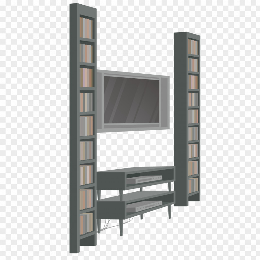 Exquisite TV Cabinet Television Set PNG