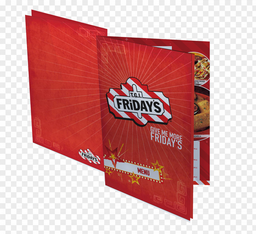 TGIF Advertising TGI Friday's Graphic Design Behance Menu PNG