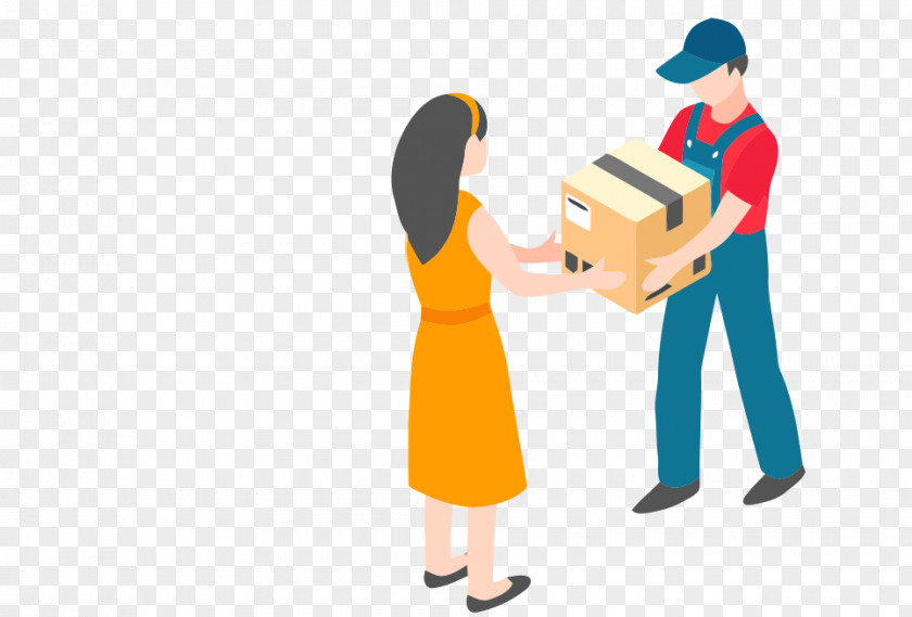 Bid Ecommerce Illustration Logistics Courier Cargo PNG