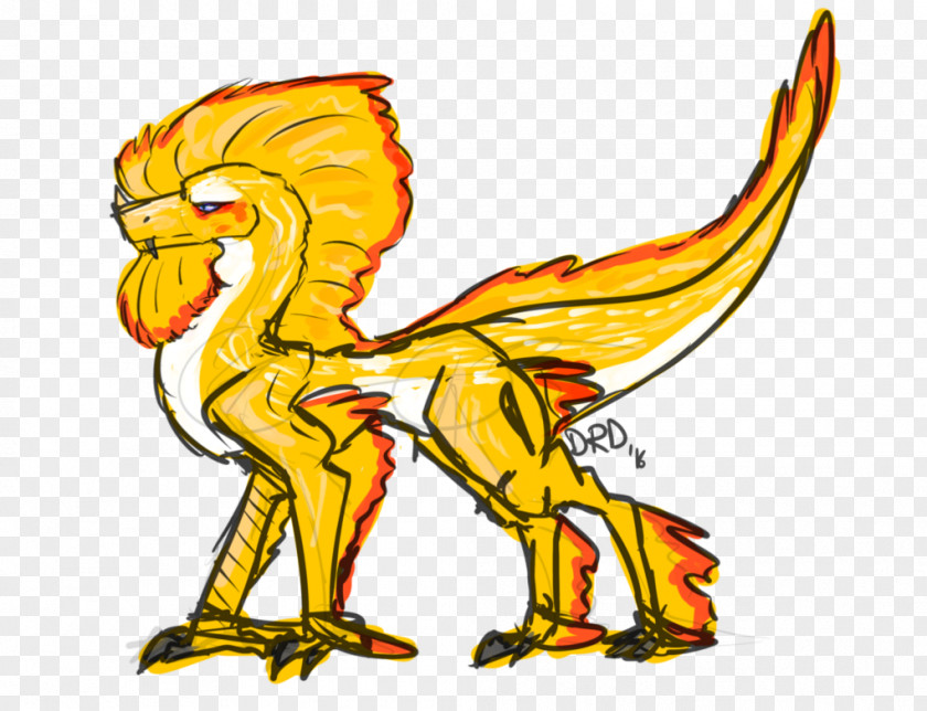 Gold Dragon Beak Cartoon Legendary Creature Clip Art PNG