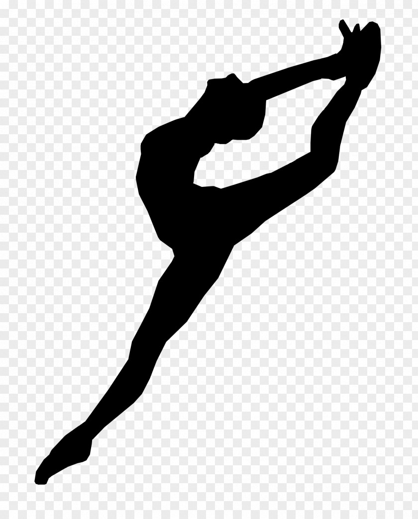 Ballet Dancer Jumping Silhouette PNG