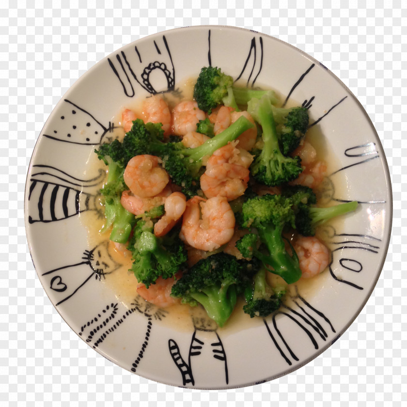 Broccoli Mix Shrimp American Chinese Cuisine PNG