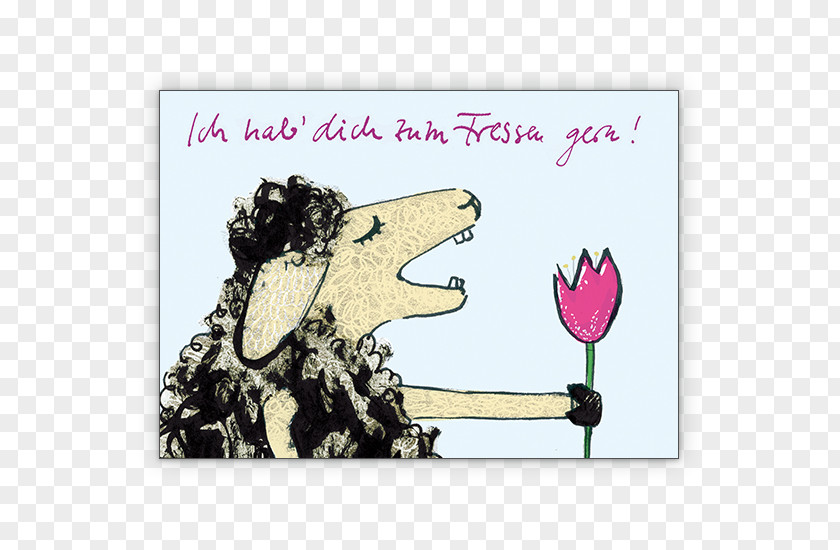 Greeting & Note Cards Ich Hab Dich Cartoon Ovis Love PNG