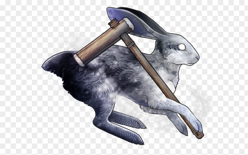 The Rabbit Is Inset On Moon Domestic July Art Hare PNG
