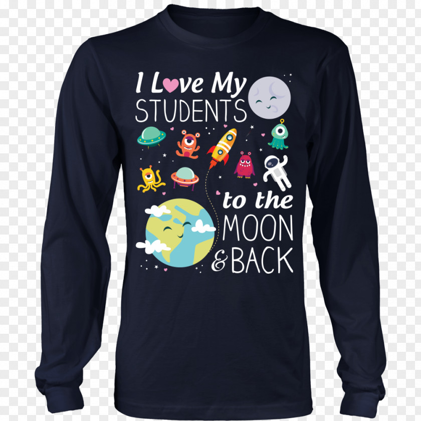 To The Moon And Back Long-sleeved T-shirt Hoodie PNG