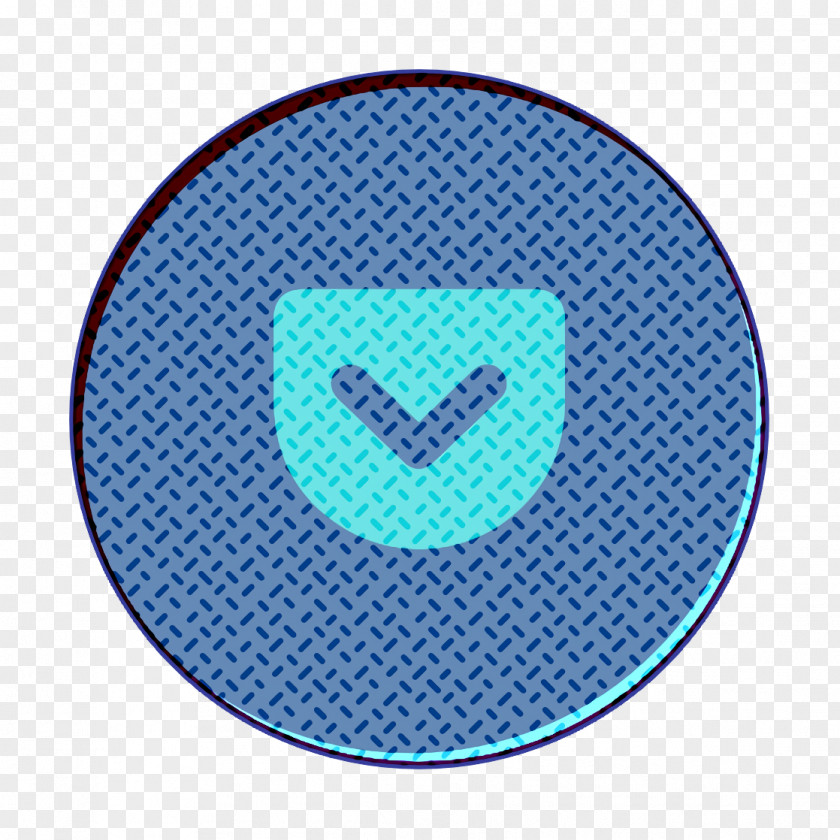 Electric Blue Green Pocket Icon Social PNG