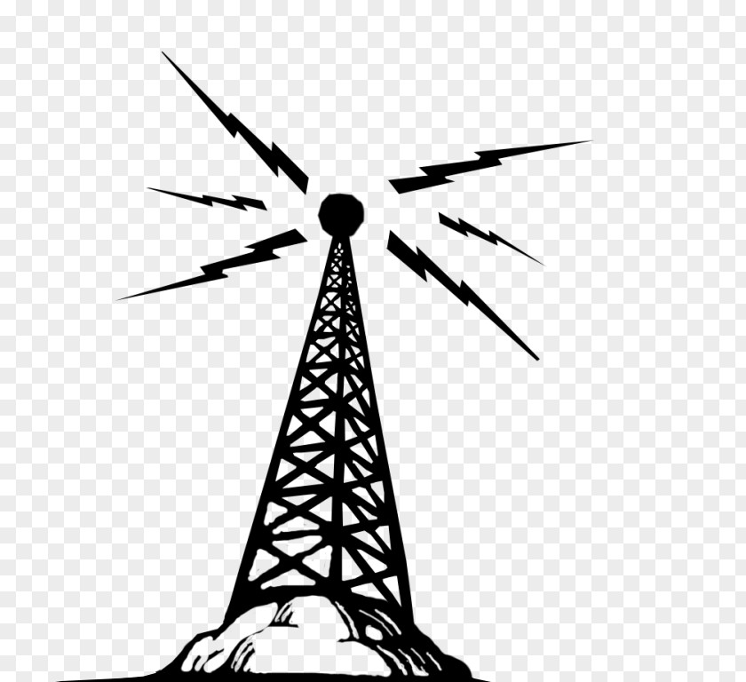 Electric Tower Radio Wave Telecommunications Clip Art PNG