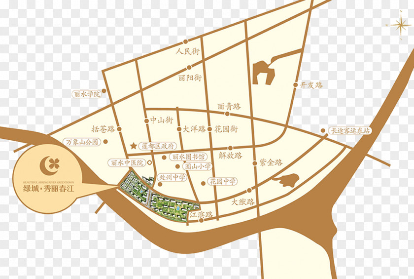 Real Estate Location Map PNG