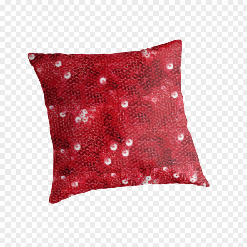 Sequin Throw Pillows Cushion Red Laptop PNG