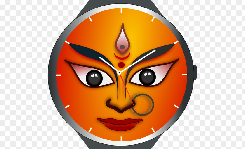 Smile Head Durga Devi PNG