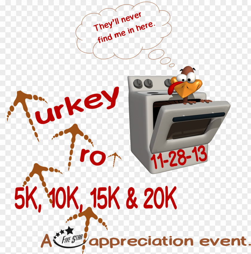 Turkey Trot Logo Clip Art PNG
