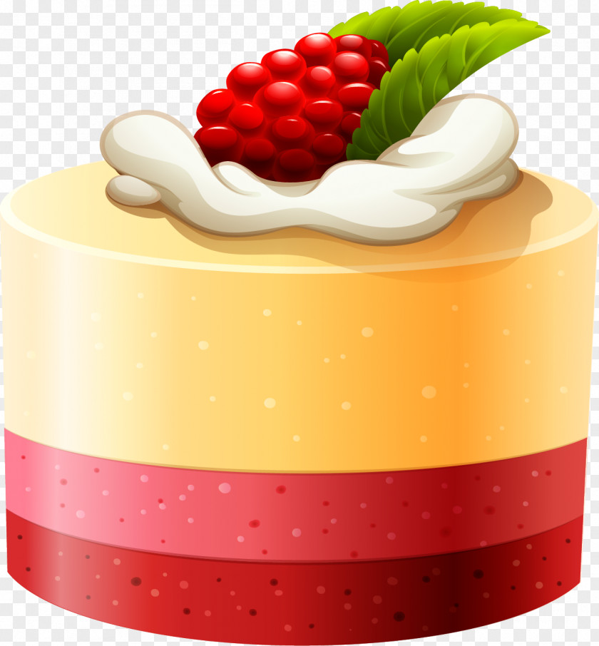 Vector Hand Painted Mousse Cake Cheesecake Cream Profiterole PNG