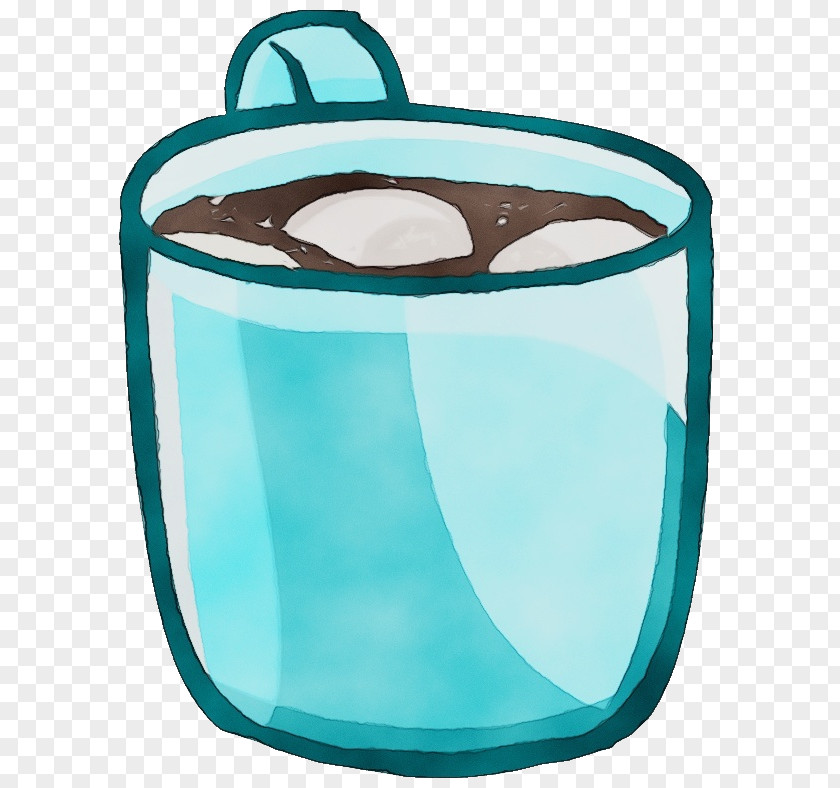 Bag Turquoise Watercolor Tree PNG