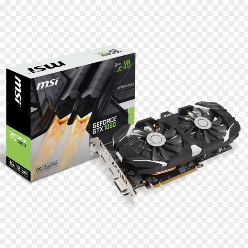 Computer Graphics Cards & Video Adapters GDDR5 SDRAM NVIDIA GeForce GTX 1060 Micro-Star International PNG