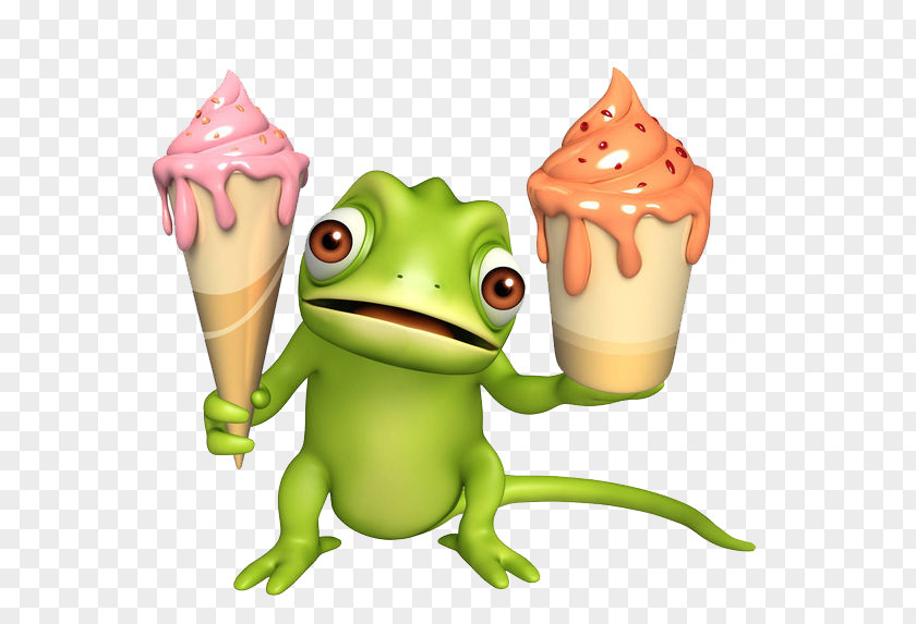 Frogs Carry Ice Cream In Both Hands Photography Stock Illustration Royalty-free PNG