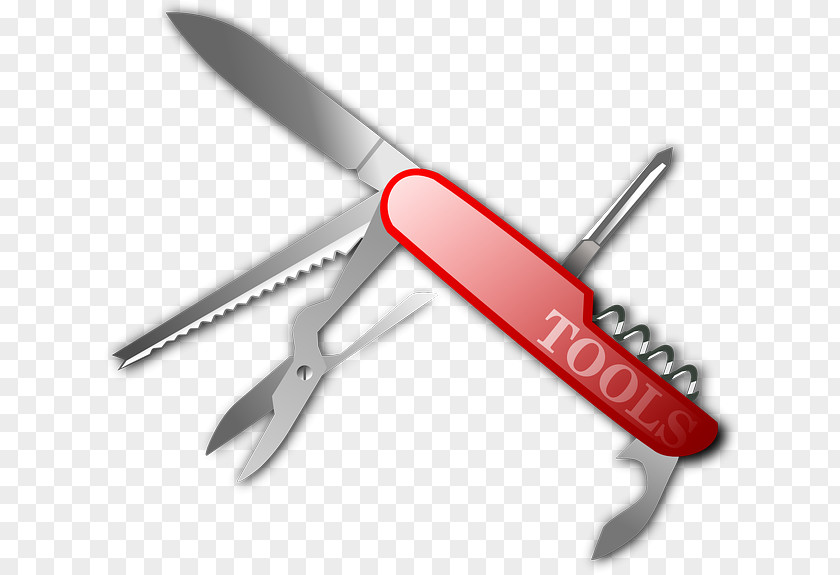 Knife Cut Pocketknife Clip Art Swiss Army Openclipart PNG