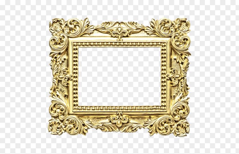 Picture Frames International Miniatures Antique Gold Frame 66150 Transparency Image PNG