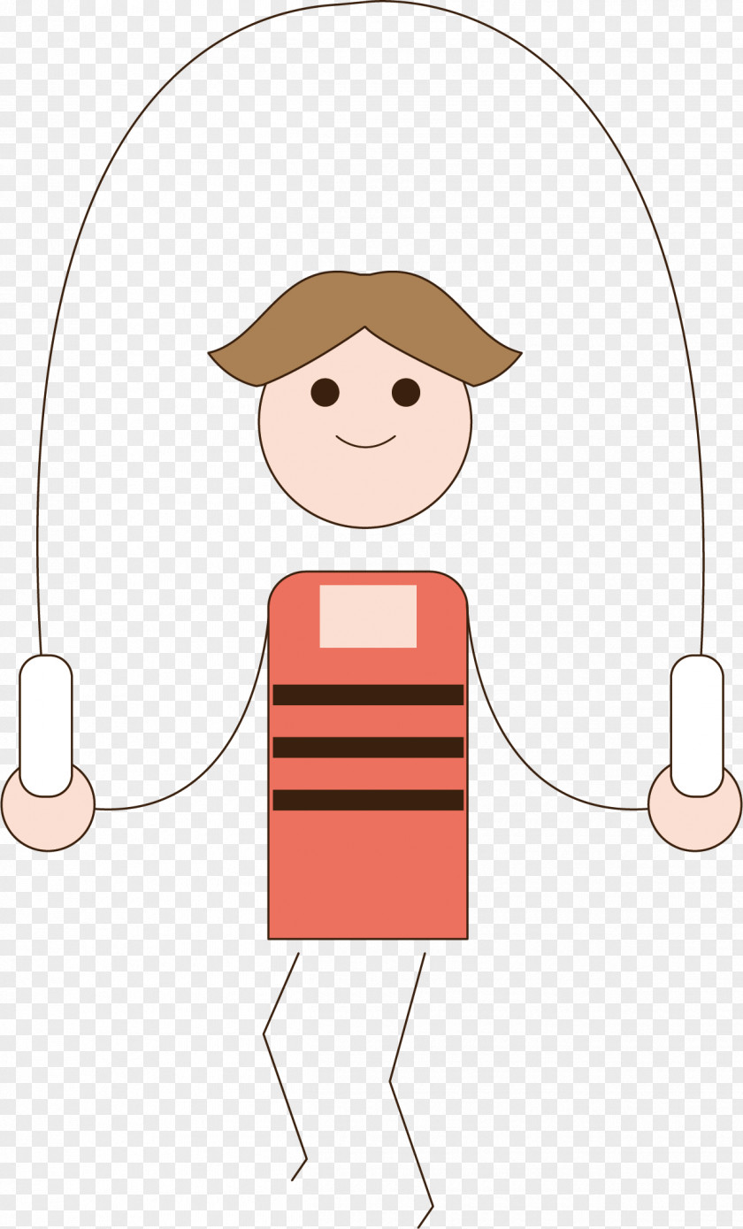 Rope Skipping Vector Illustration Clip Art PNG