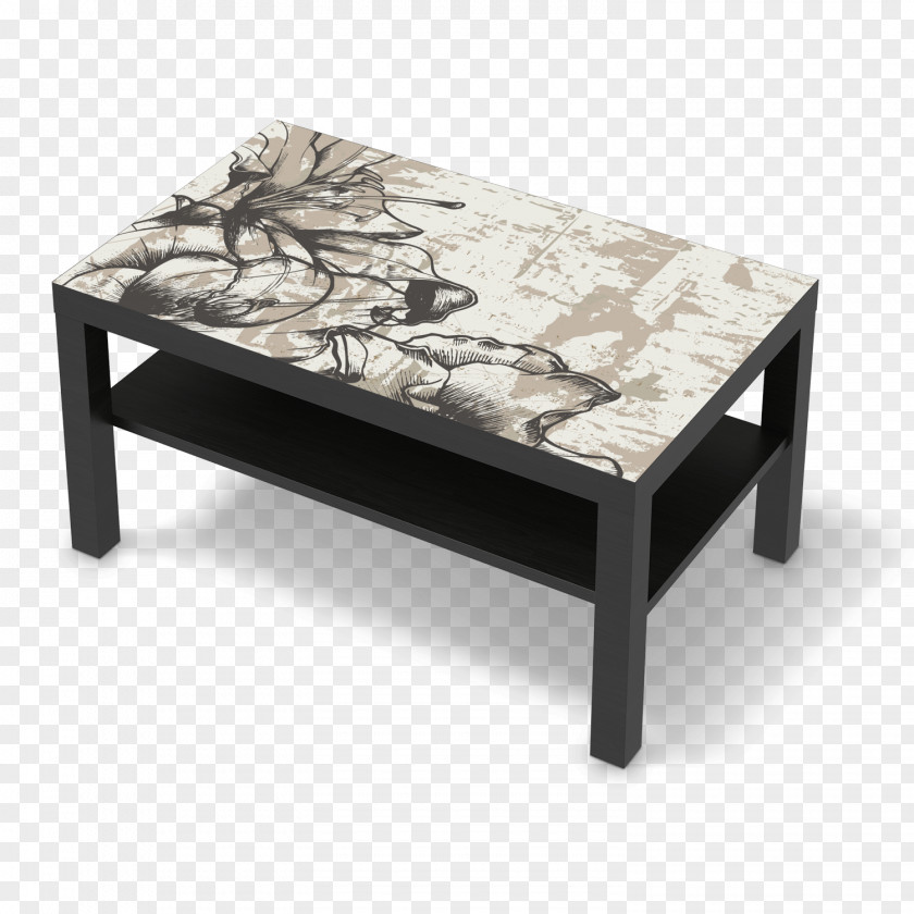90s Style Coffee Tables Furniture Foil Living Room PNG