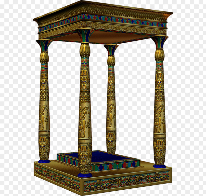 Egyptian Painting Style Pavilion Egypt Architecture Clip Art PNG