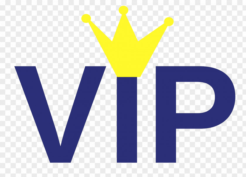 VIP Logo Graphic Design Blue PNG