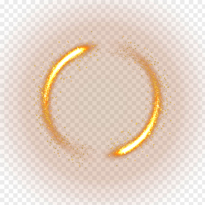 Yellow Light Effect Material PNG